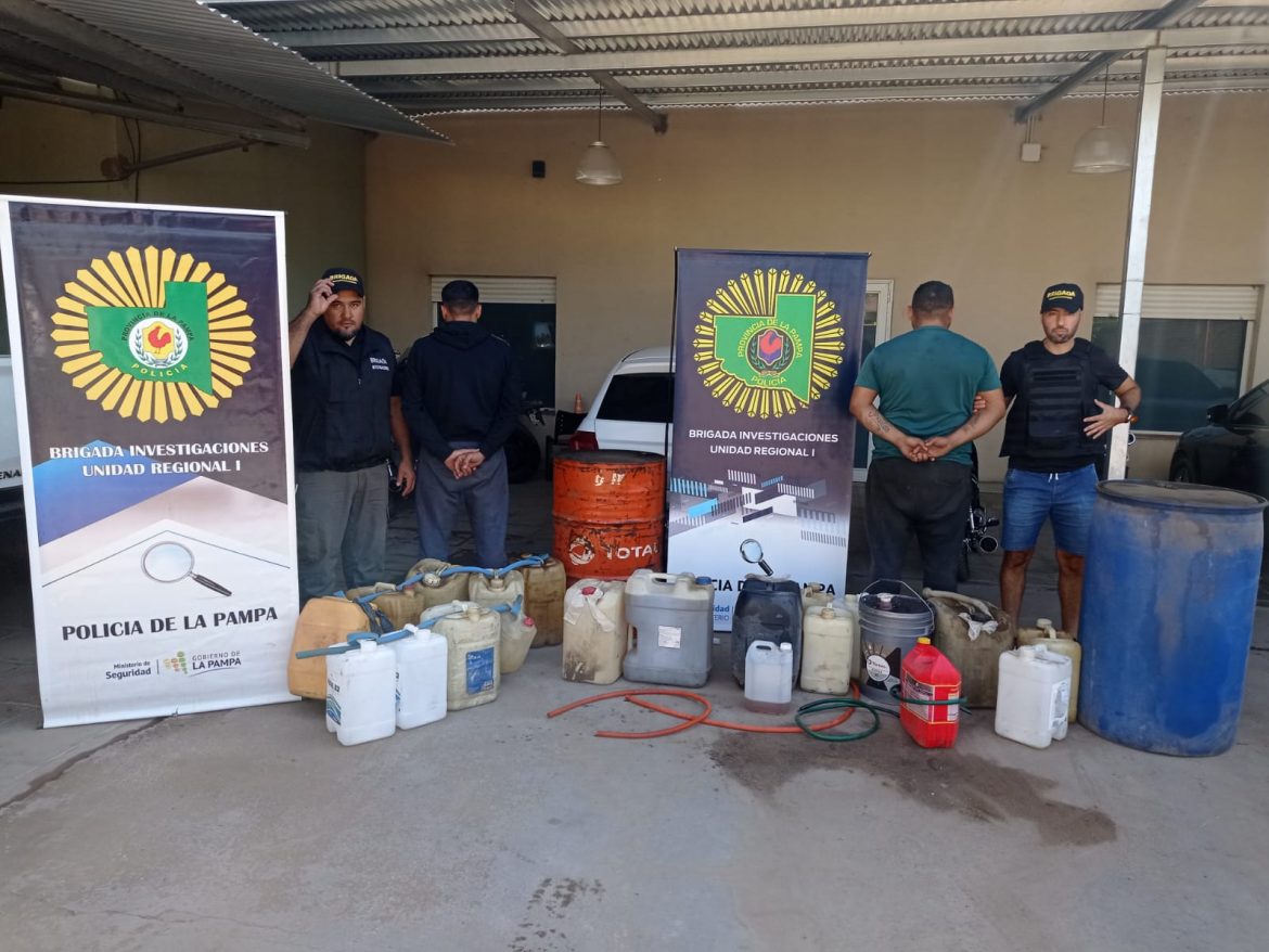 Robaban y vendían gasoil de una empresa constructora: tres detenidos