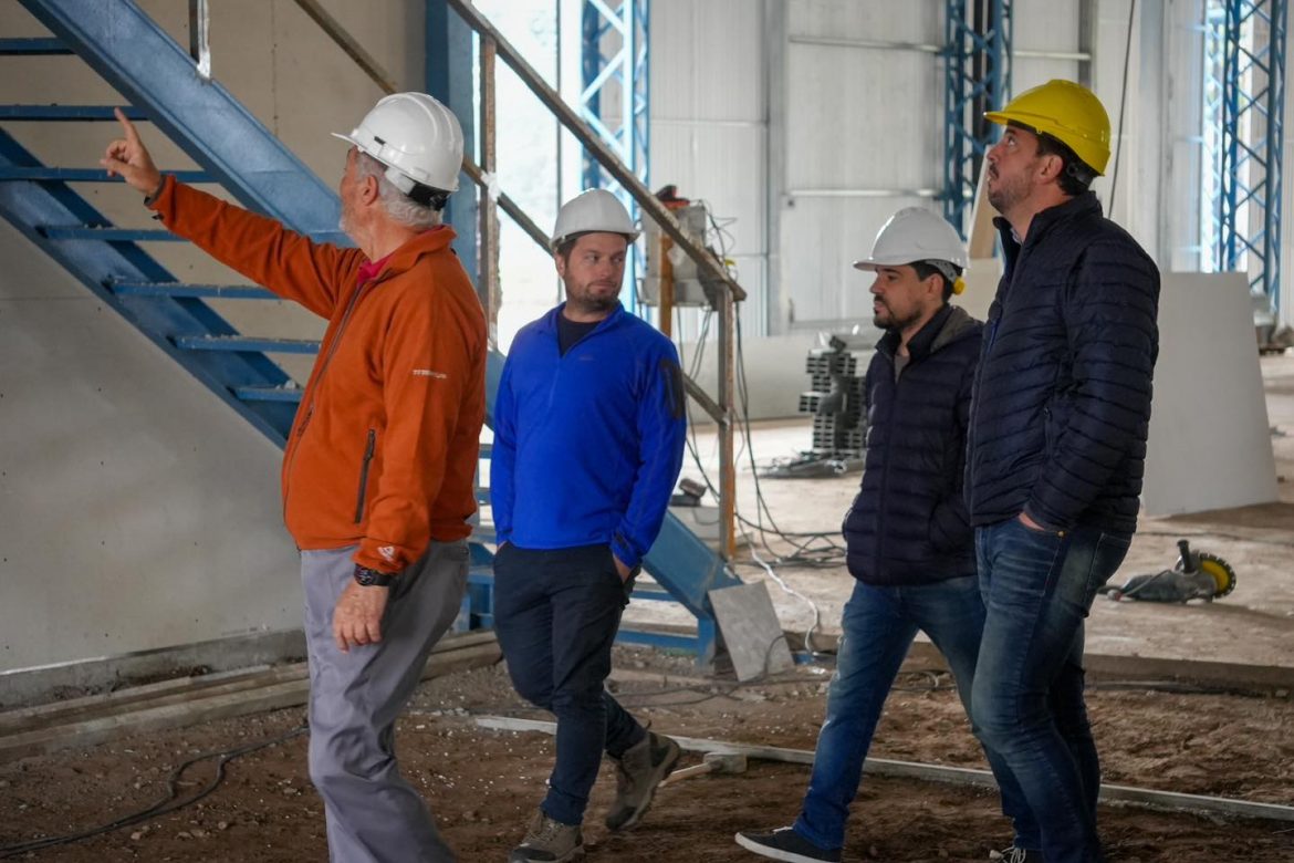 Di Nápoli recorrió el avance de la obra del Mercado Concentrador de Alimentos