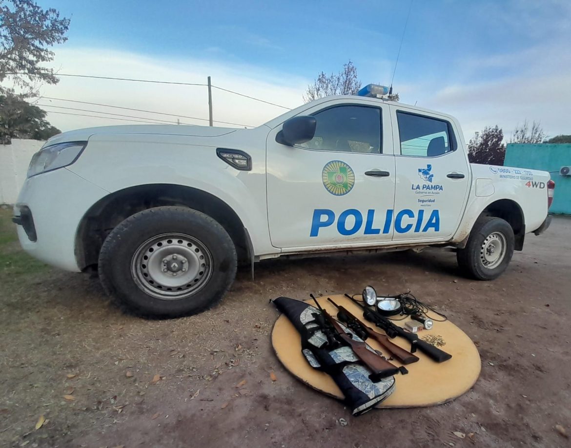 Detuvieron a cuatro cazadores furtivos en la zona de El Durazno