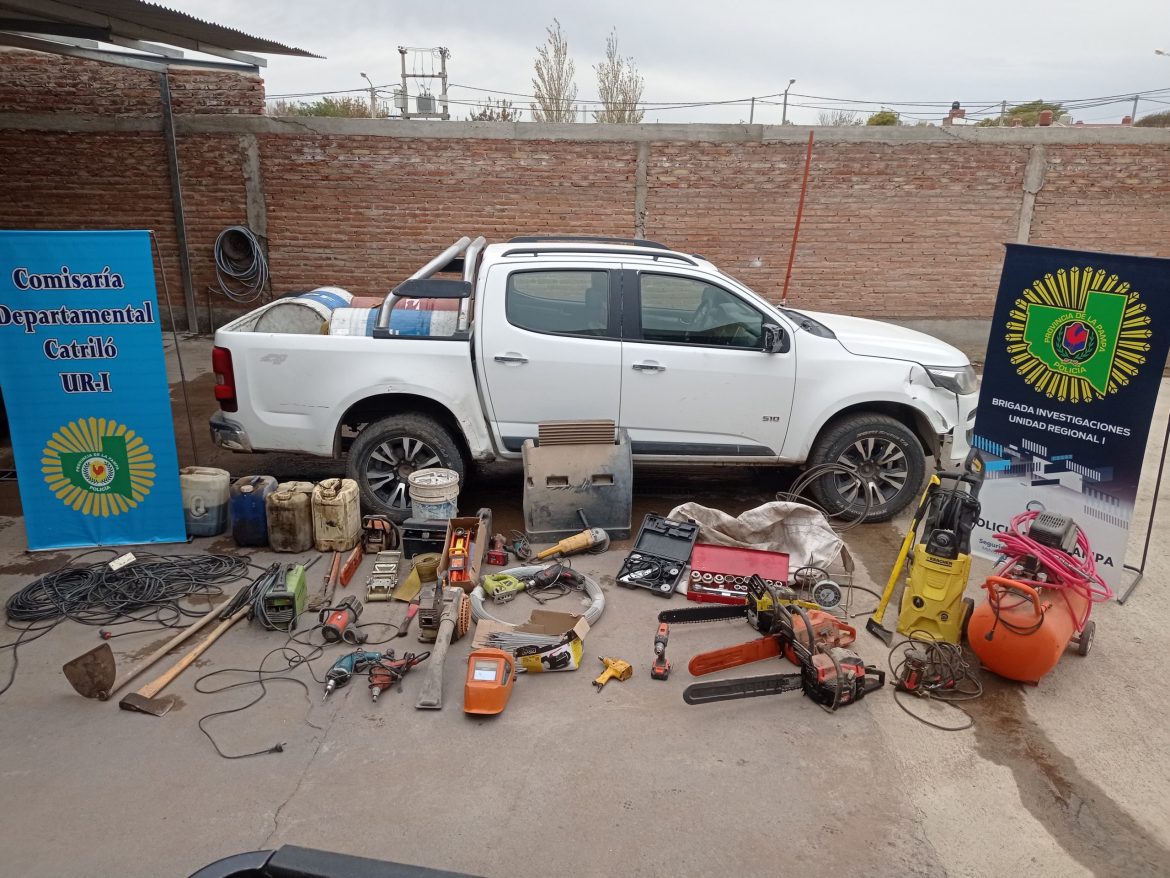 Detienen a un hombre por robos en zonas rurales de la ruta 5 y en Santa Rosa