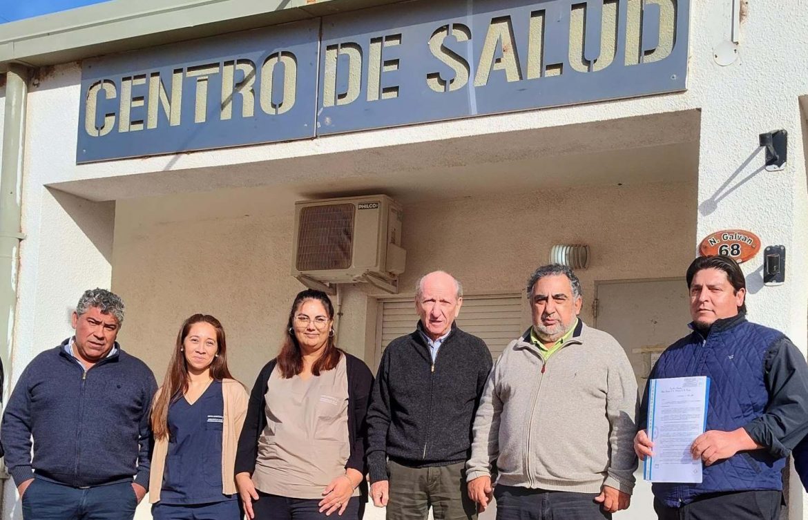 Limay Mahuida: recorrida por el centro de Salud y puesta en funciones de chofer de ambulancia