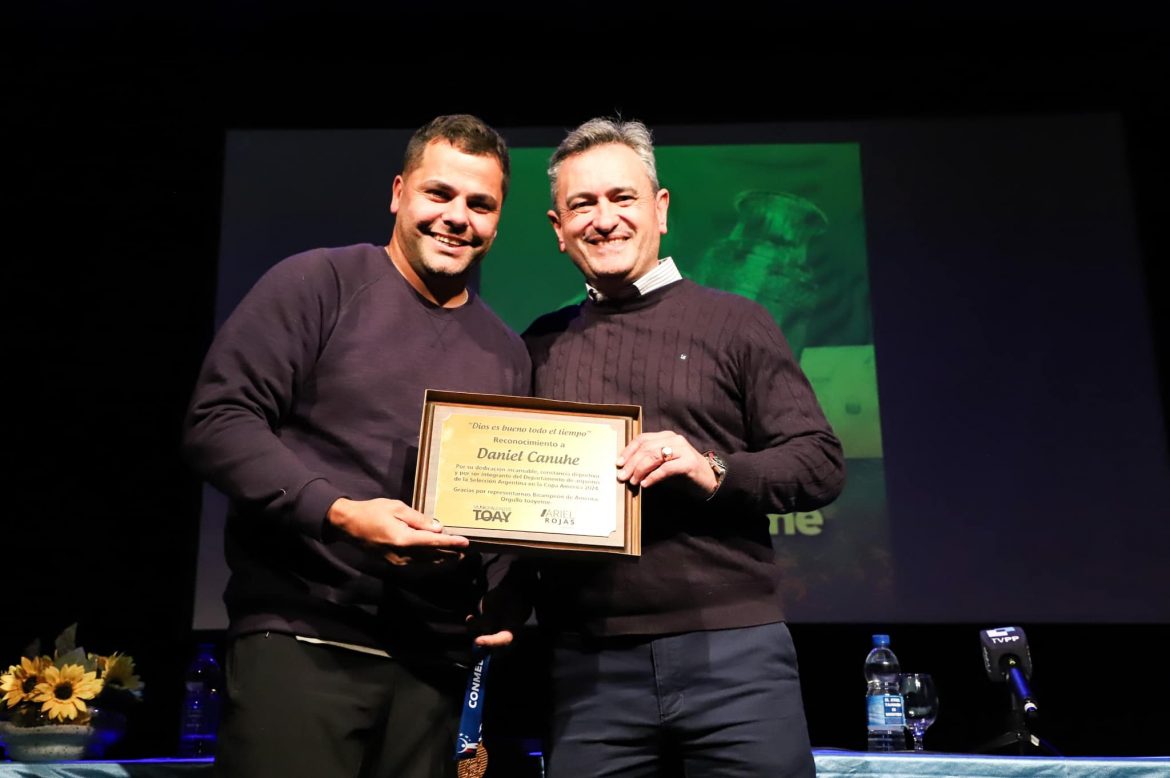 Toay recibió a un campeón de América