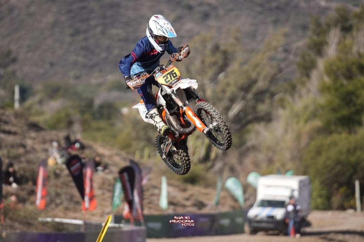 El piloto Benjamín Juárez volvió a ganar en el Campeonato Argentino de Motocross