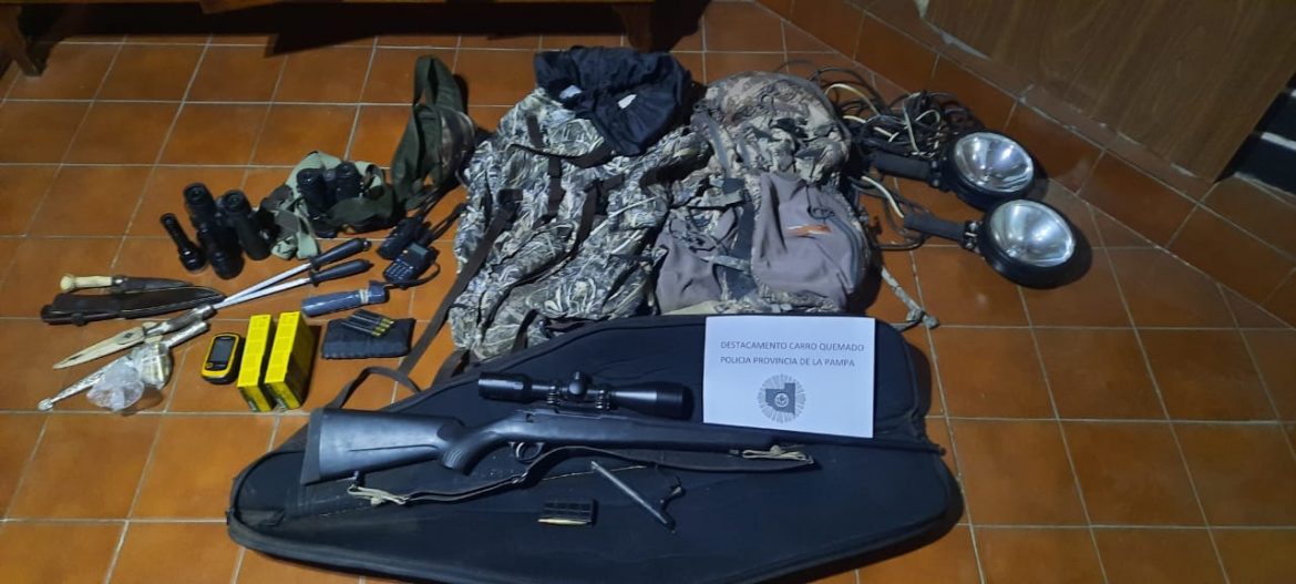 Carro Quemado: detienen a tres hombres por caza furtiva y resistencia a la autoridad