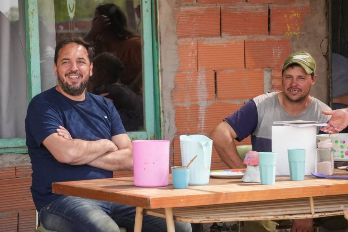 Di Napoli recorrió el asentamiento El Nuevo Salitral