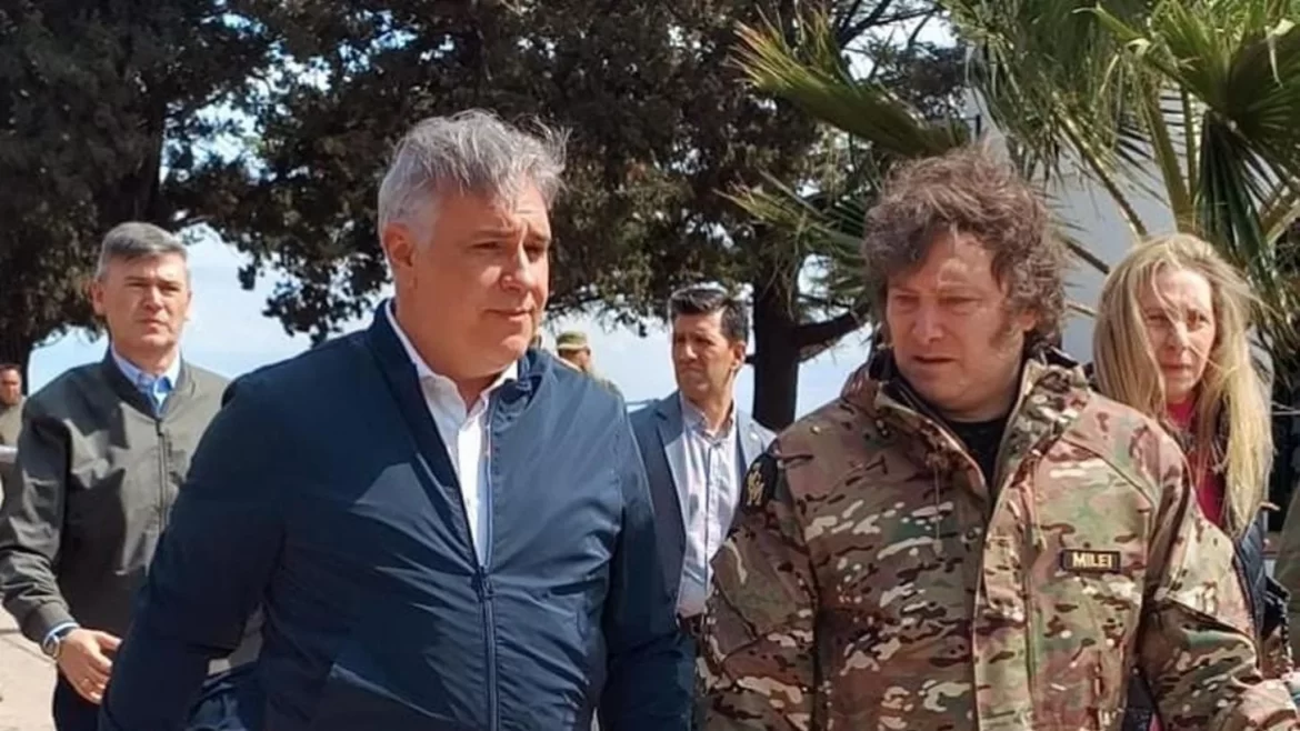 Milei llegó a Córdoba y recorre las zonas más afectadas por los incendios