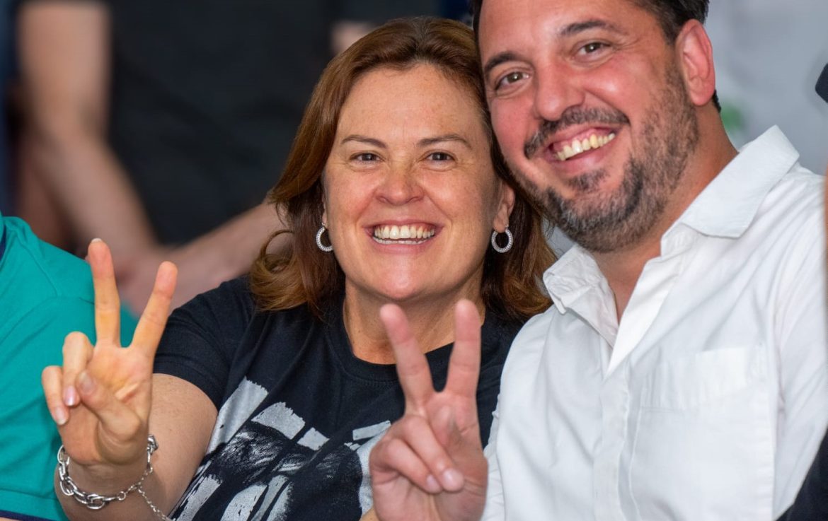 Luciano y Fernanda reactivaron los asados de los intendentes no alineados