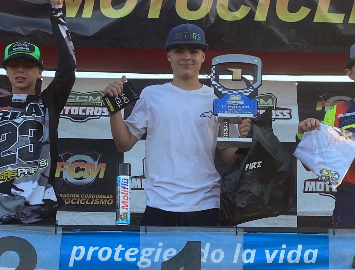 El pampeano Benjamín Juárez se quedó con el Campeonato Cordobés de Motocross