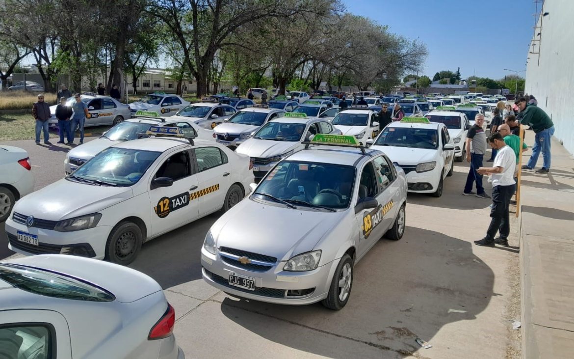 Taxistas de Santa Rosa no suben tarifas para que el servicio no siga cayendo: “Falta trabajo y no hay plata”