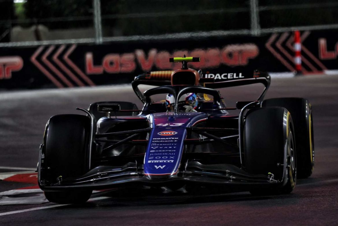 Colapinto finalizó 18° en su segunda práctica libre en el Gran Premio de Las Vegas de Fórmula 1