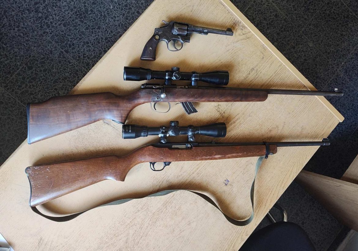 Recuperaron en el barrio Escondido dos carabinas y un revólver que habían sido robados en Luan Toro