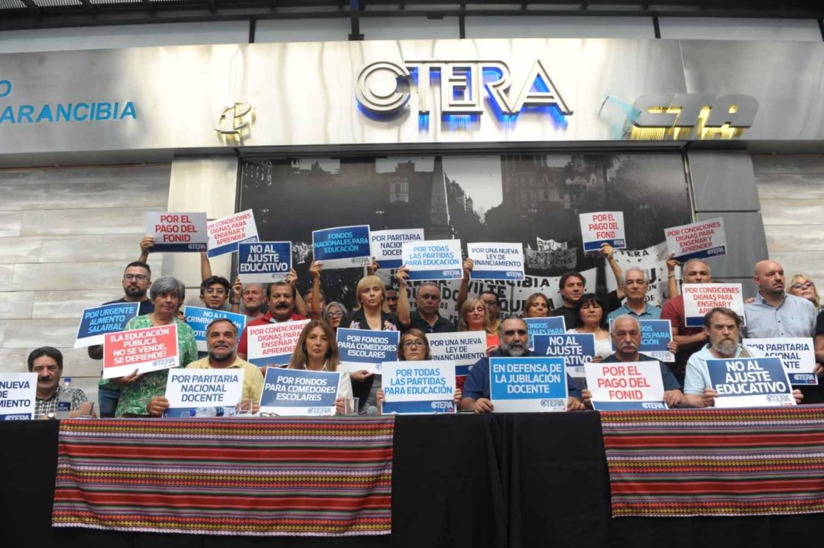 Ctera convocó a un paro el lunes 24: adhiere Utelpa, pero tendrá poca incidencia en La Pampa