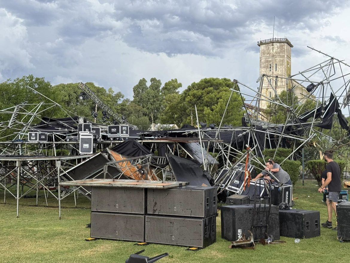 “Agarramos la cola de un tornado; todo el pueblo sin luz, pero sin víctimas fatales”