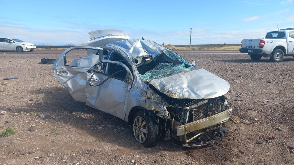 Una joven de 19 años murió en un vuelco en el oeste pampeano