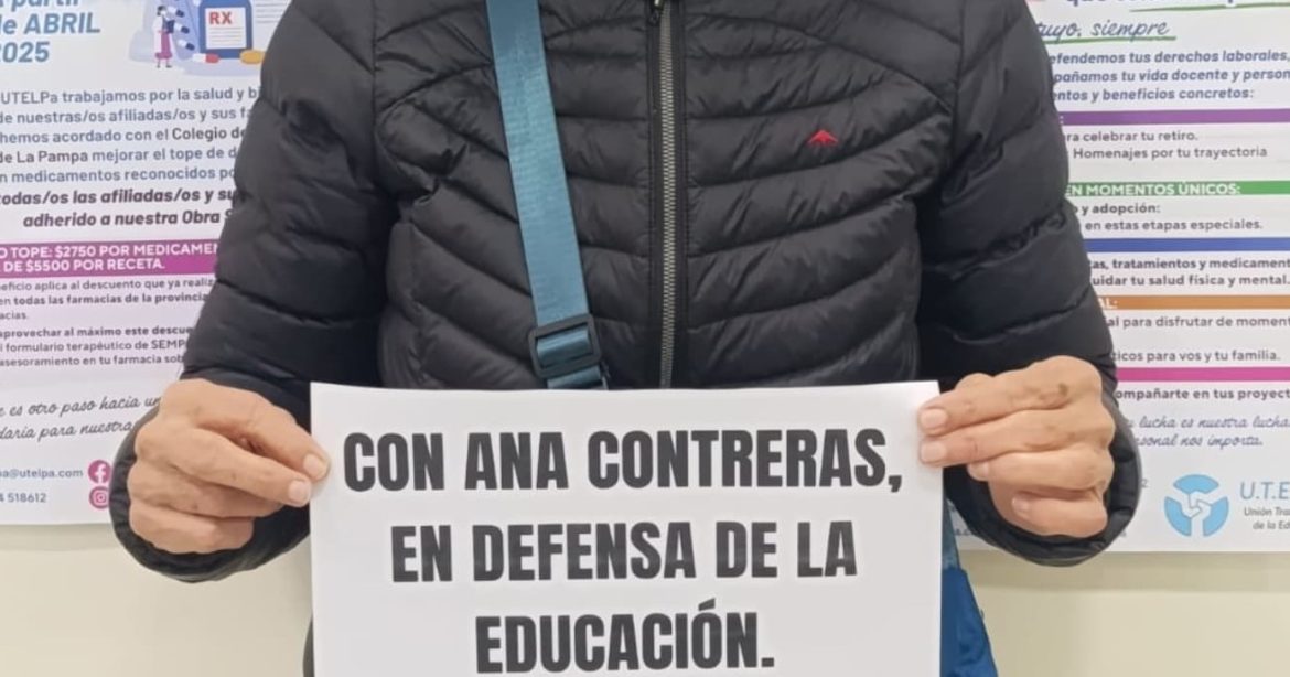 Gremios se manifiestan en apoyo a la profesora de Pico condenada por hablar del conflicto Israel – Palestina