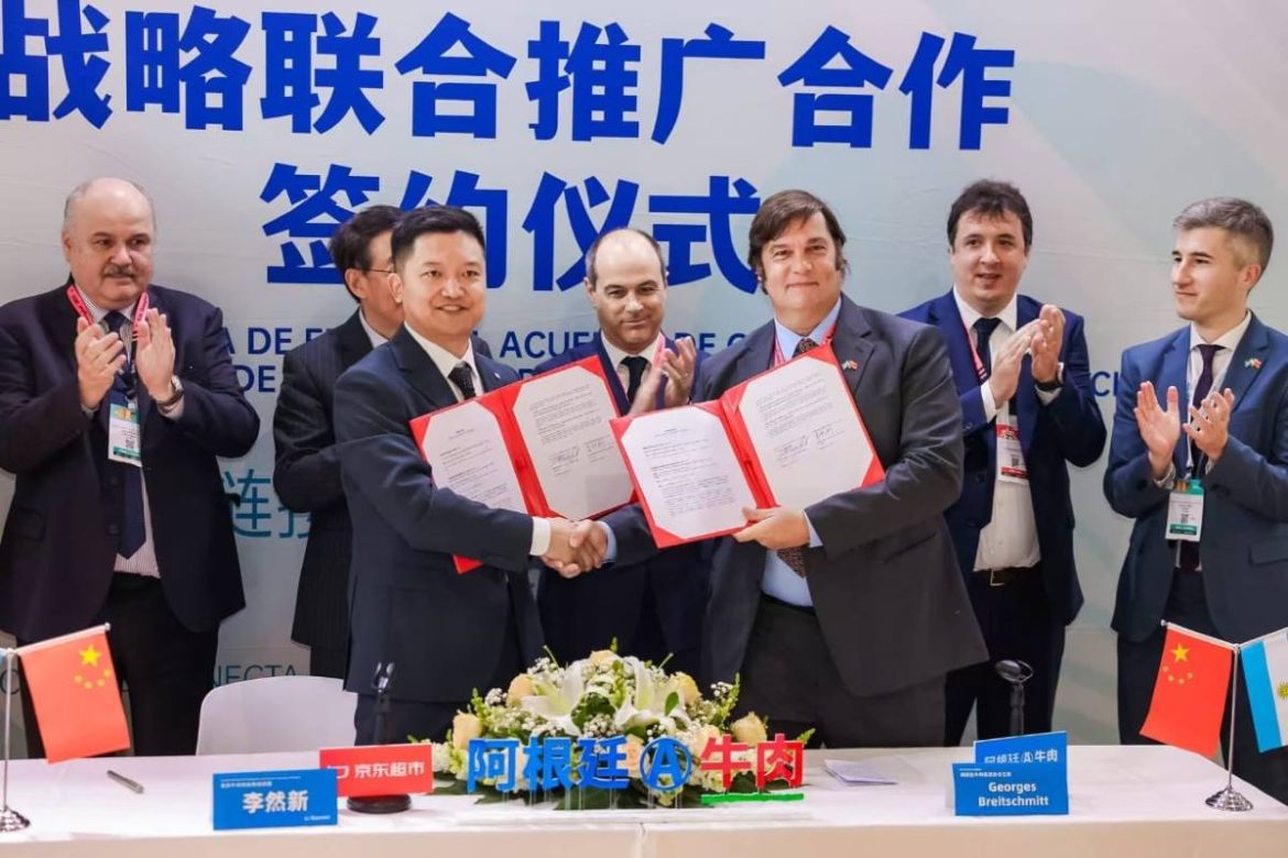 Carne pampeana en la Sial China: el Ipcva firmó un acuerdo estratégico con la plataforma JD.com