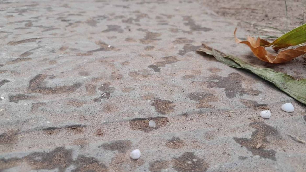 Cayeron algunos copos de nieve en campos de Arauz y graupel en Santa Rosa, Toay y Victorica