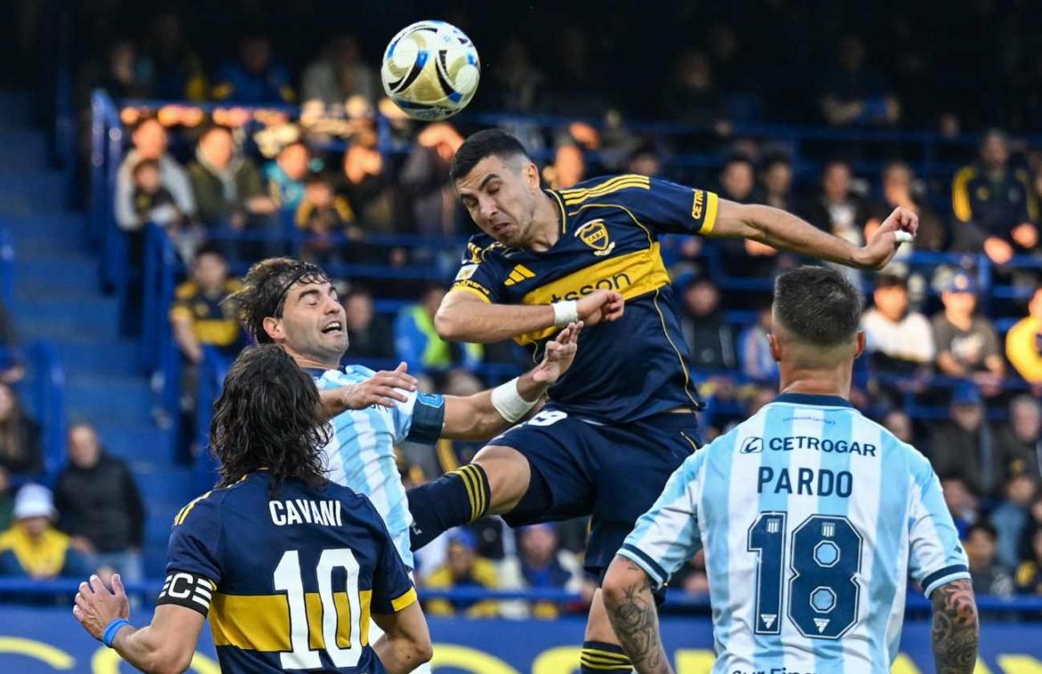 Boca y Racing empataron 1 a 1 en La Bombonera