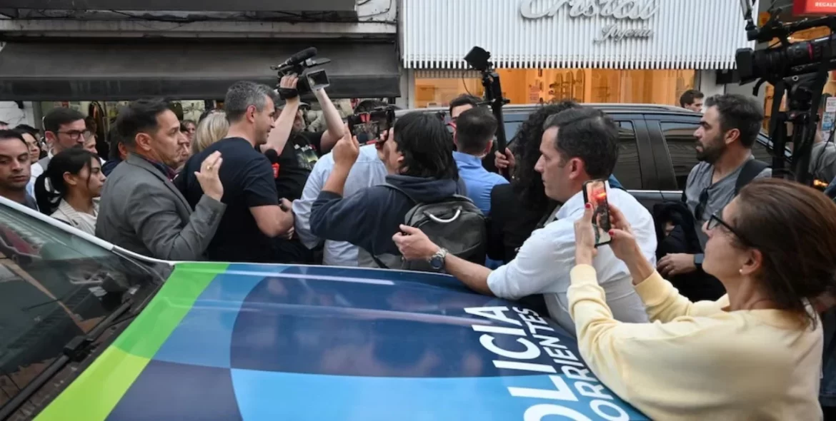 Incidentes en Corrientes: evacuaron la caravana de Karina Milei y Martín Menem