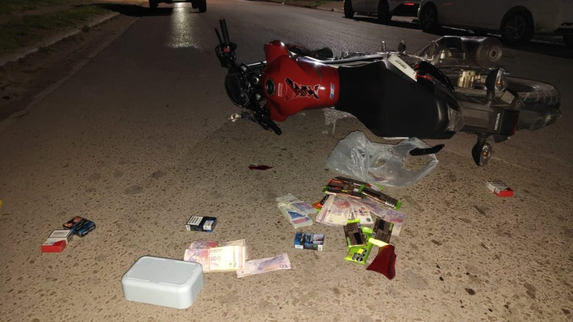 Santa Rosa: asaltaron a mano armada dos despensas, los persiguieron, chocaron y detuvieron a uno