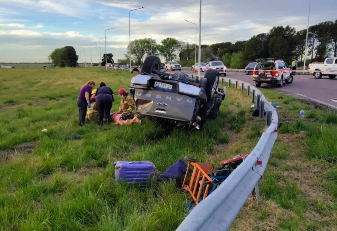 Falleció una mujer en un choque en el cruce de las rutas 35 y 18
