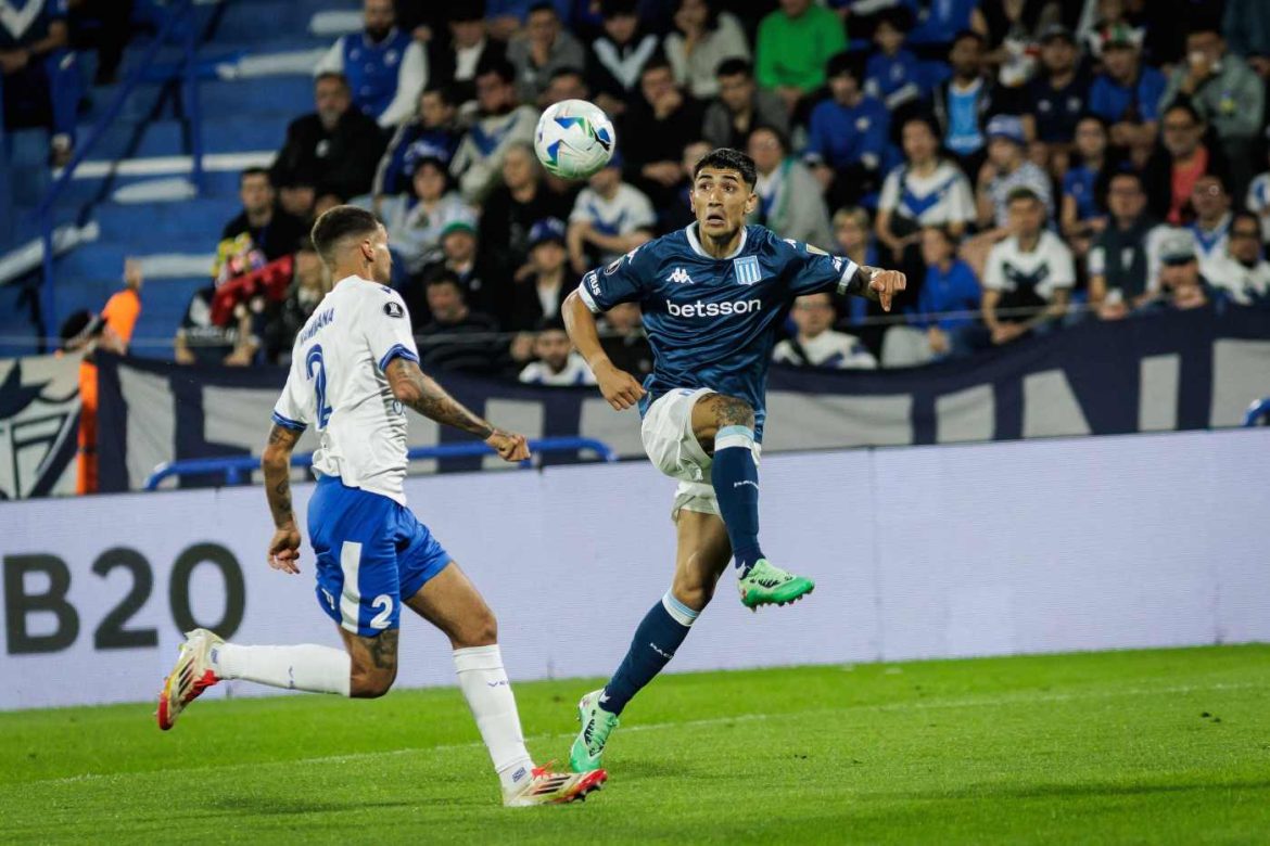 Racing le ganó a Vélez por 1-0 en la ida de los cuartos de final de la Copa Libertadores 2025