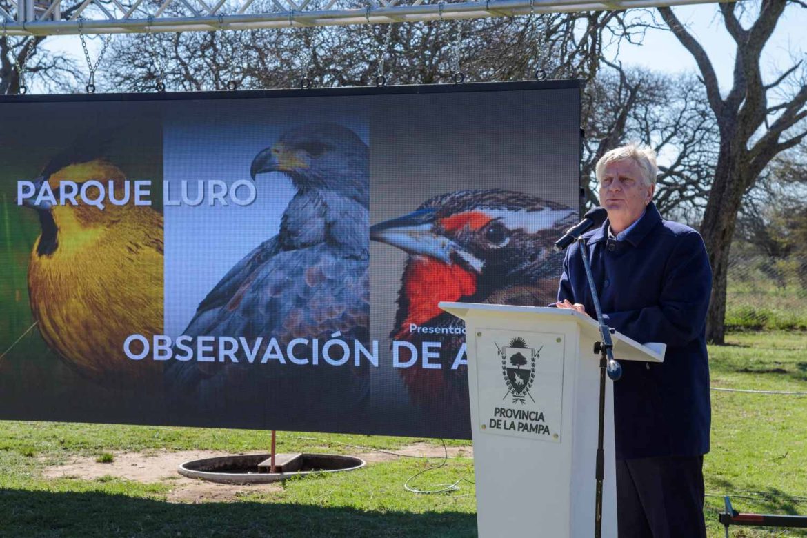 Se inauguró torre de conectividad en Parque Luro y presentaron el programa de Observación de Aves