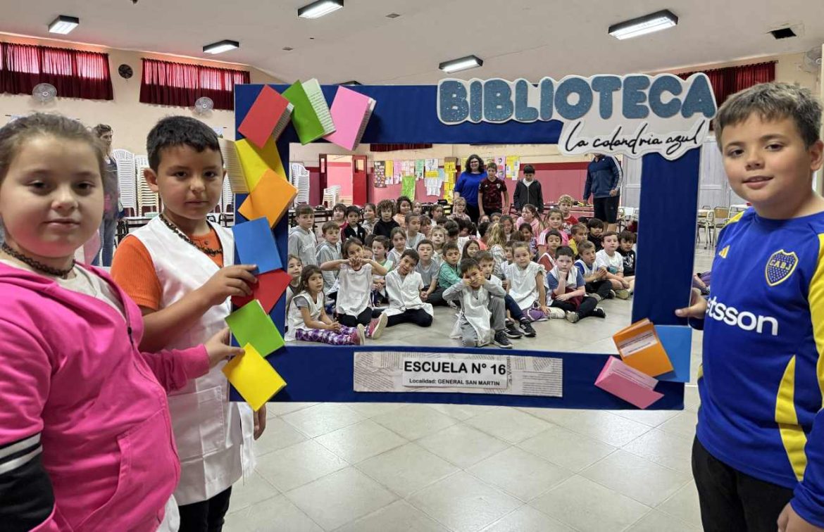 La biblioteca educativa “La Calandria Azul” recorre escuelas pampeanas