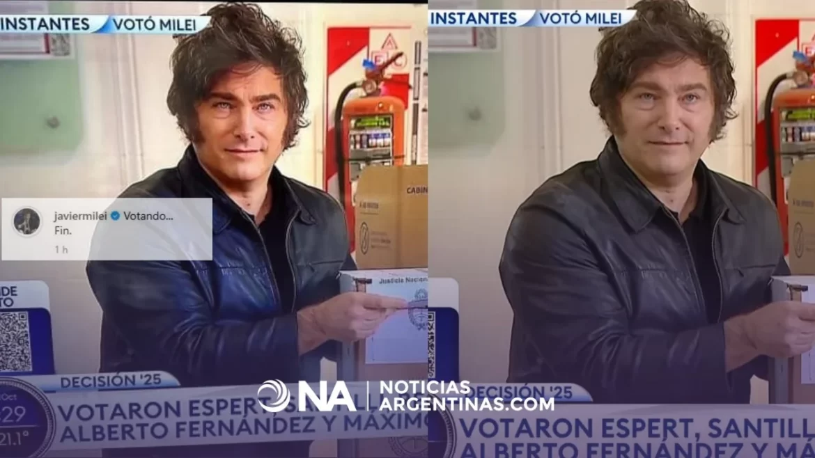 Javier Milei se photoshopeó y lo criticaron: “Se puso la cara de Homelander”