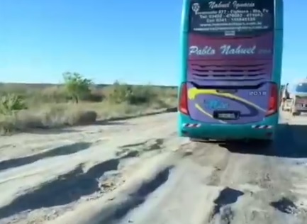 La ruta nacional 151, detonada: “Deplorable estado e intransitable”