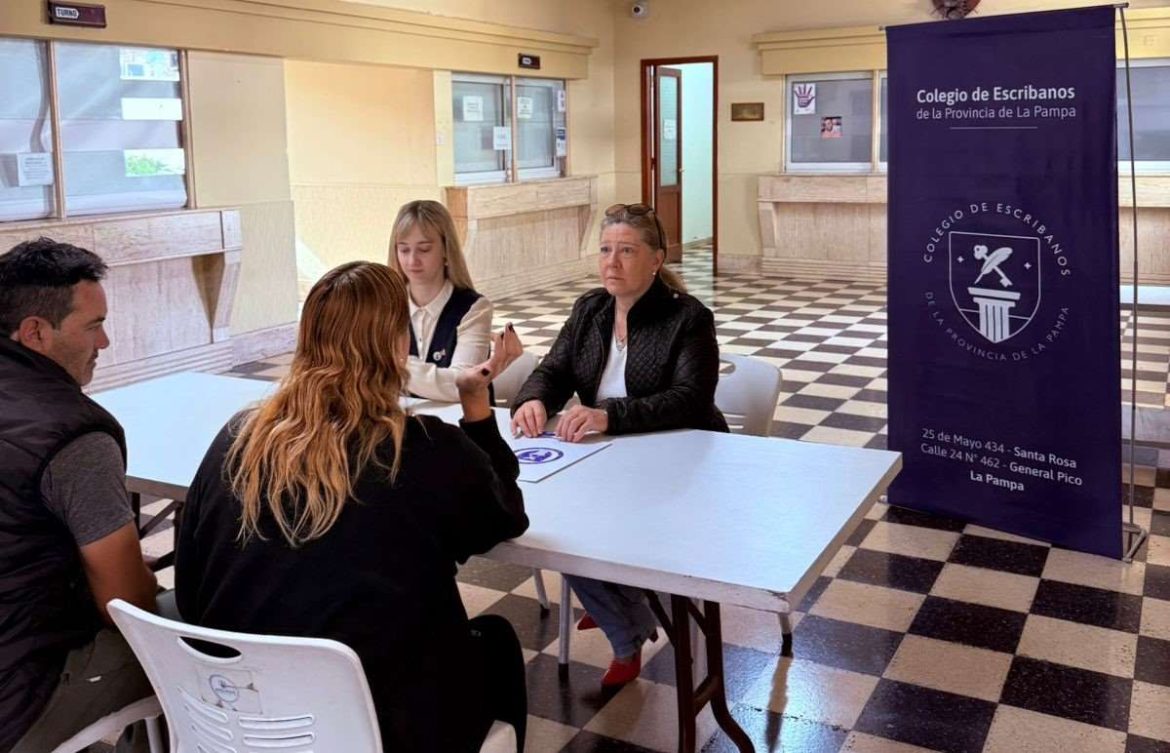 Este sábado, escribanos dan asesoramiento gratuito en Santa Rosa, Pico y otras localidades