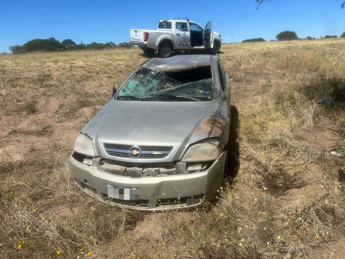 Vuelco en la ruta provincial 14: tres personas fueron hospitalizadas de manera preventiva