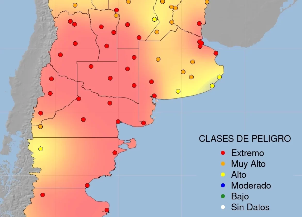 Según el Servicio Nacional de Manejo del Fuego, La Pampa está con “peligro extremo” de incendios