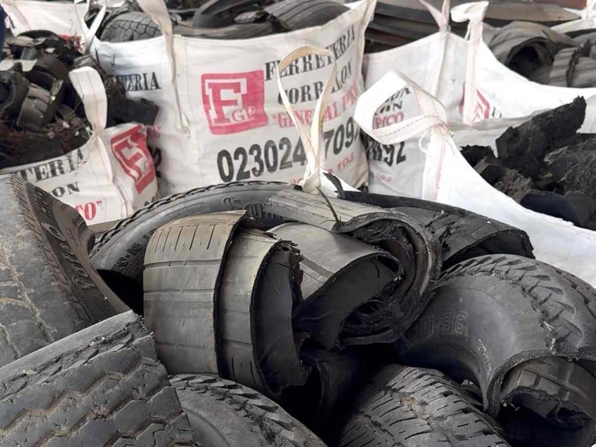 Neumáticos fuera de uso: se gestionaron 200 mil kilos durante este 2025 en Pico