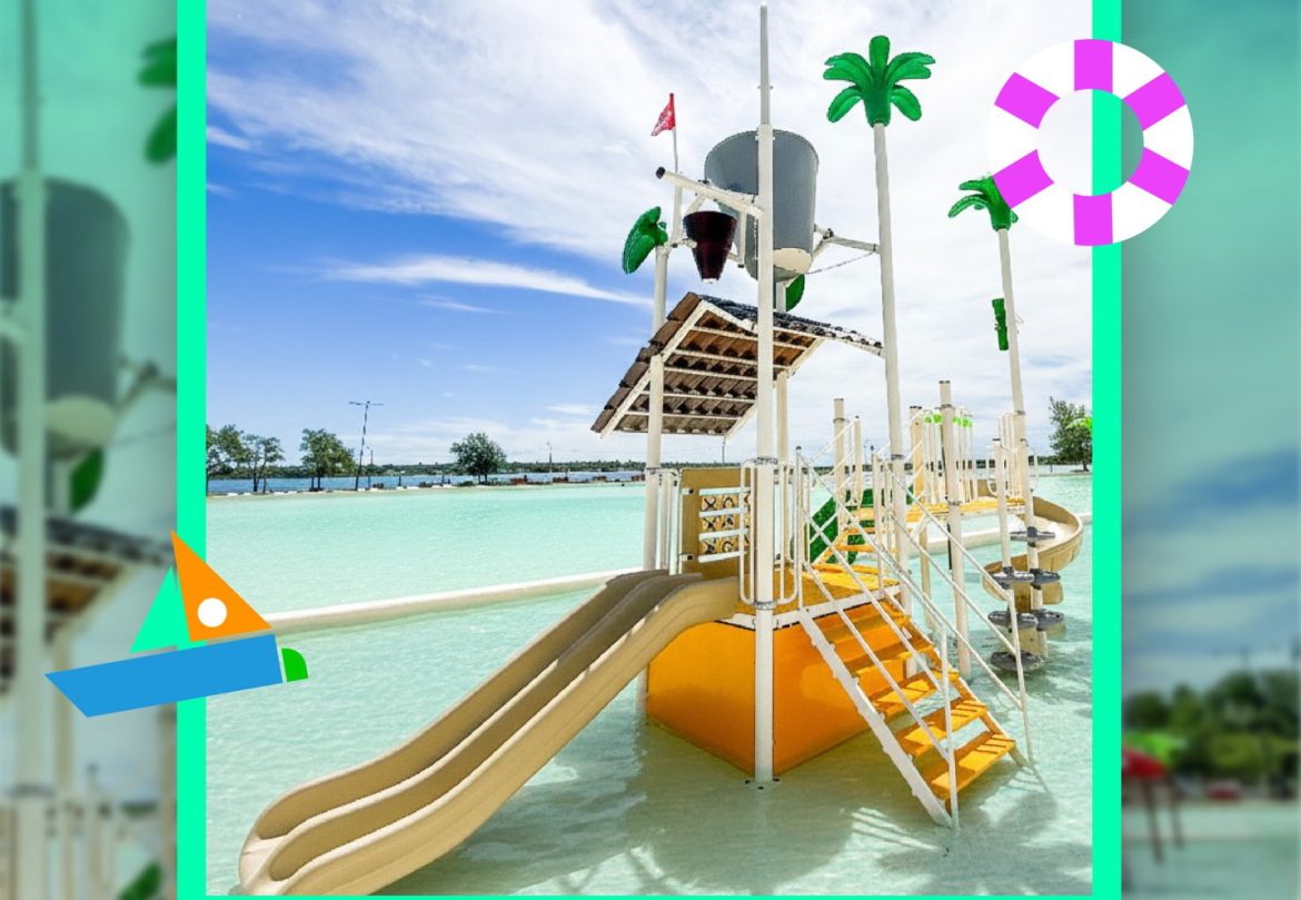 Con un “chapuzazo colectivo” en la pileta, di Nápoli inaugura obras en el Parque Don Tomás