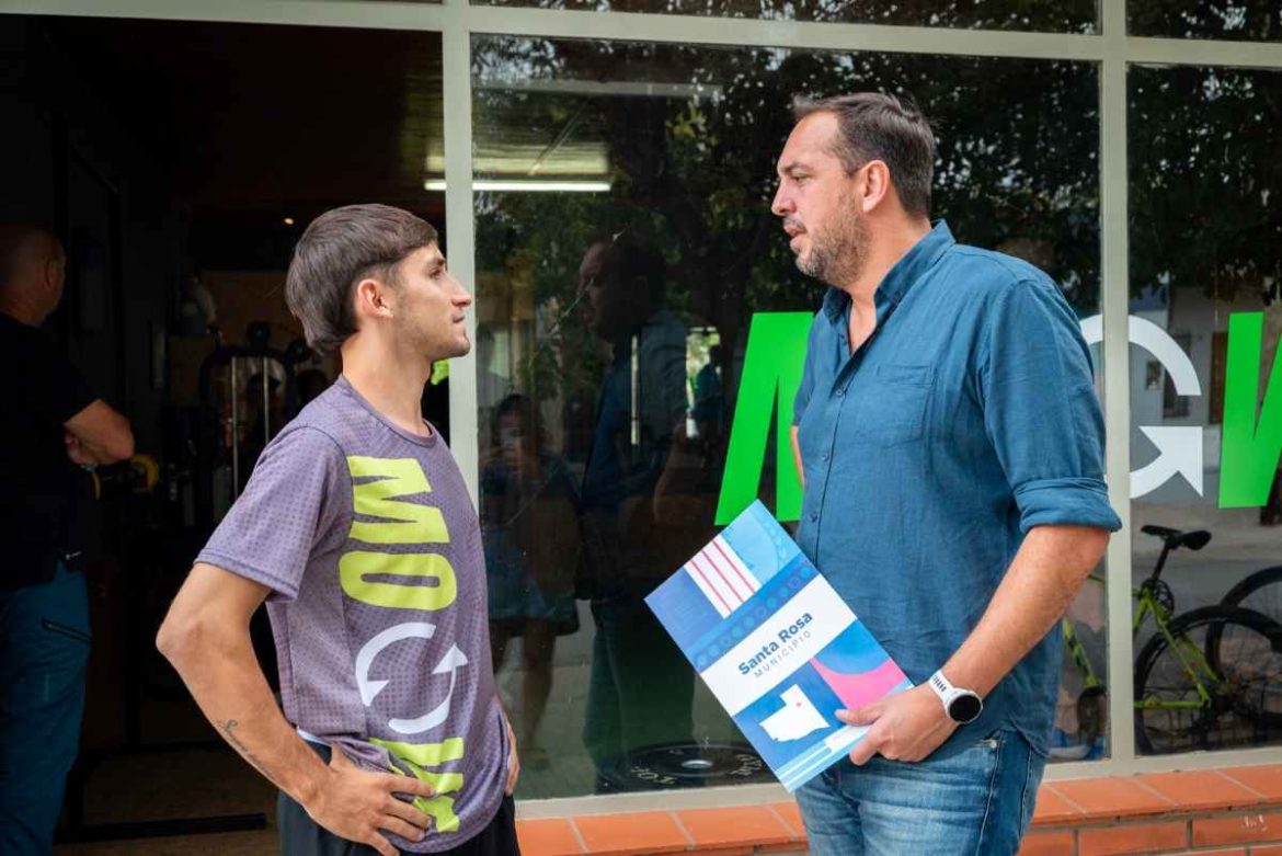 Crédito municipal para fortalecer un gimnasio santarroseño