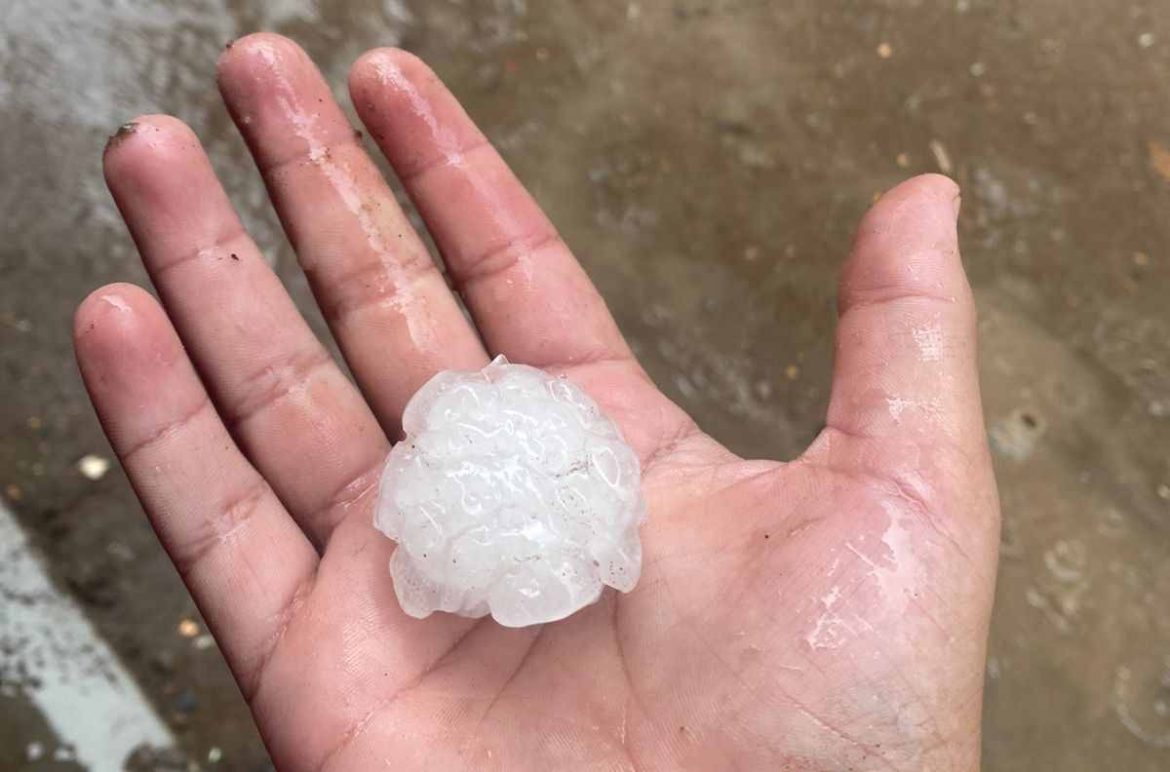 Cayó piedra en Puelches, Chacharramendi y otros pueblos del oeste