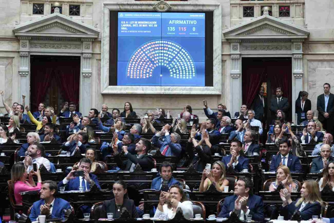 El Gobierno aprobó la reforma laboral en Diputados pero sin el artículo 44