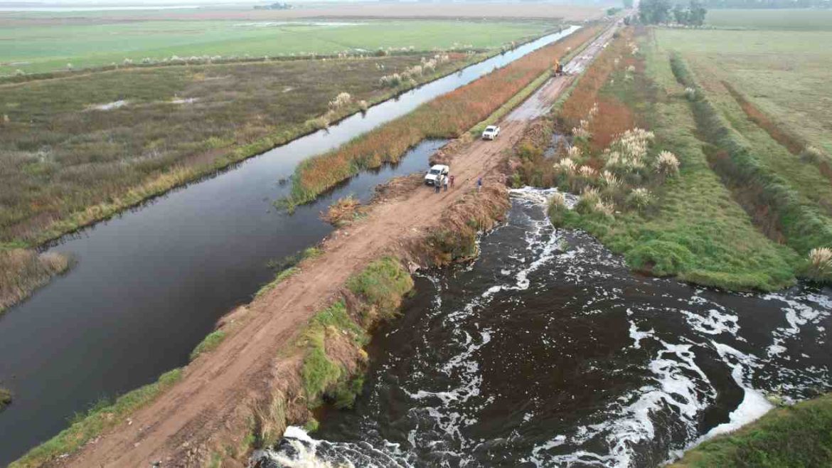 Gobbi dijo que bajó el caudal del río Quinto: “La situación nunca se desmadró”