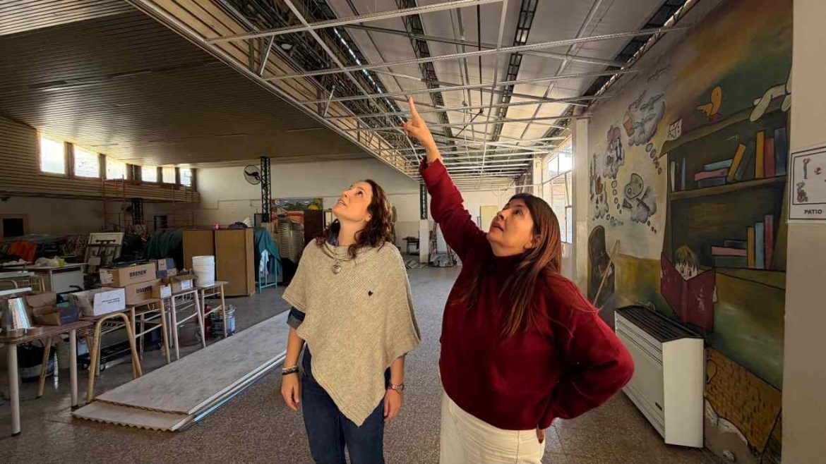 El Gobierno provincial supervisó obras en escuelas dañadas por el temporal