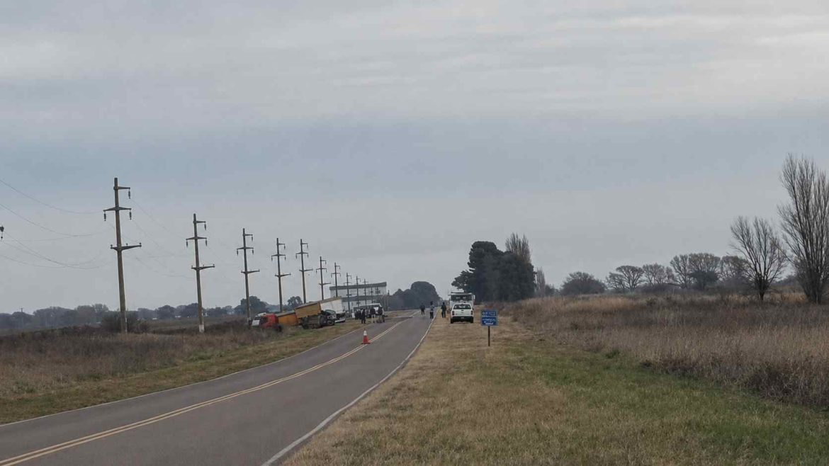 Choque cerca de Trenel: murió un hombre en un siniestro entre un utilitario y un camión