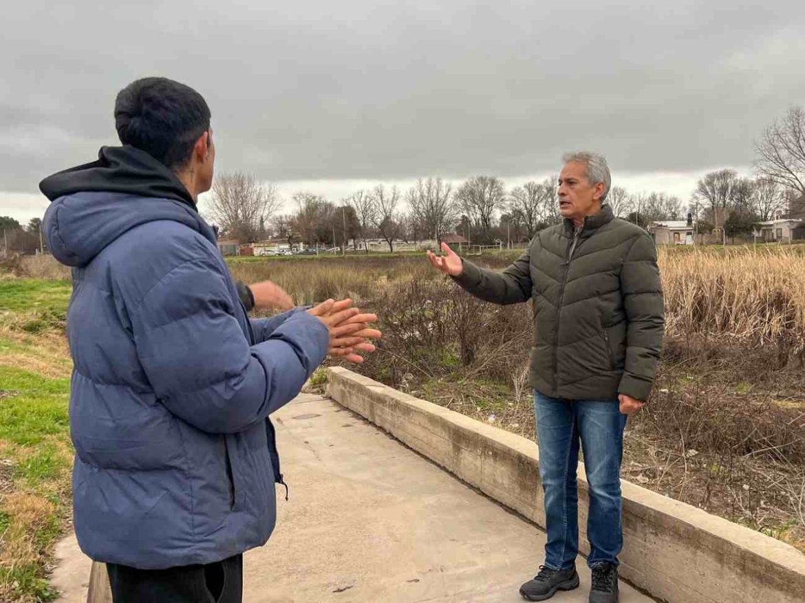 Funes: “La solución definitiva para las inundaciones en el norte de Santa Rosa son las megaobras de entubamiento”