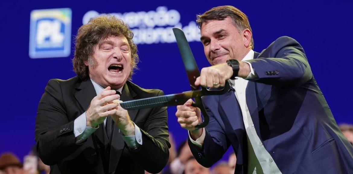 “Riesgo Lula”: Milei criticó al presidente de Brasil y sostuvo que Flávio Bolsonaro “es el único capaz de pararlo”