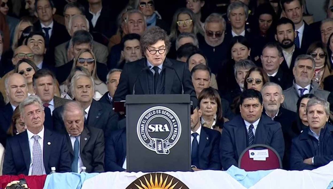 Milei en La Rural: “Eliminamos el cepo cambiario, el robo más grande que sufría el mercado”