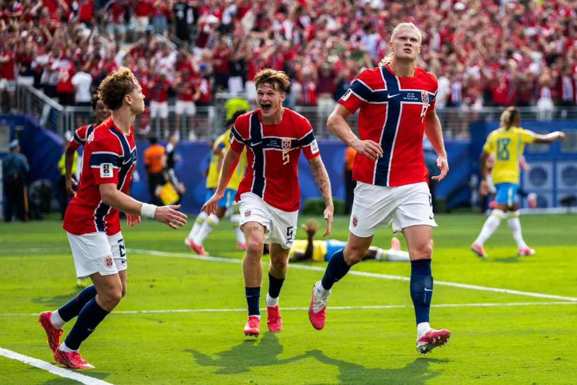 Batacazo en el Mundial: con dos goles de Haaland, Noruega eliminó a Brasil
