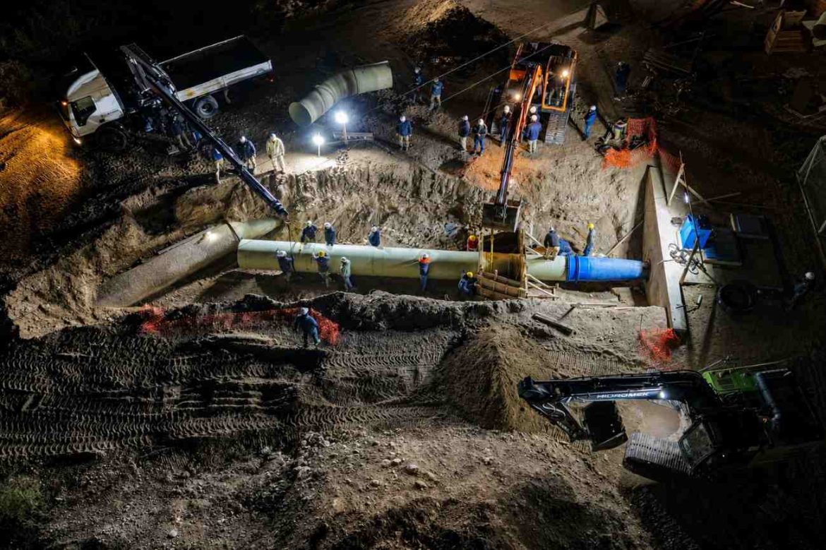 La obra del Acueducto del Colorado avanza a buen ritmo y en menos plazo del previsto