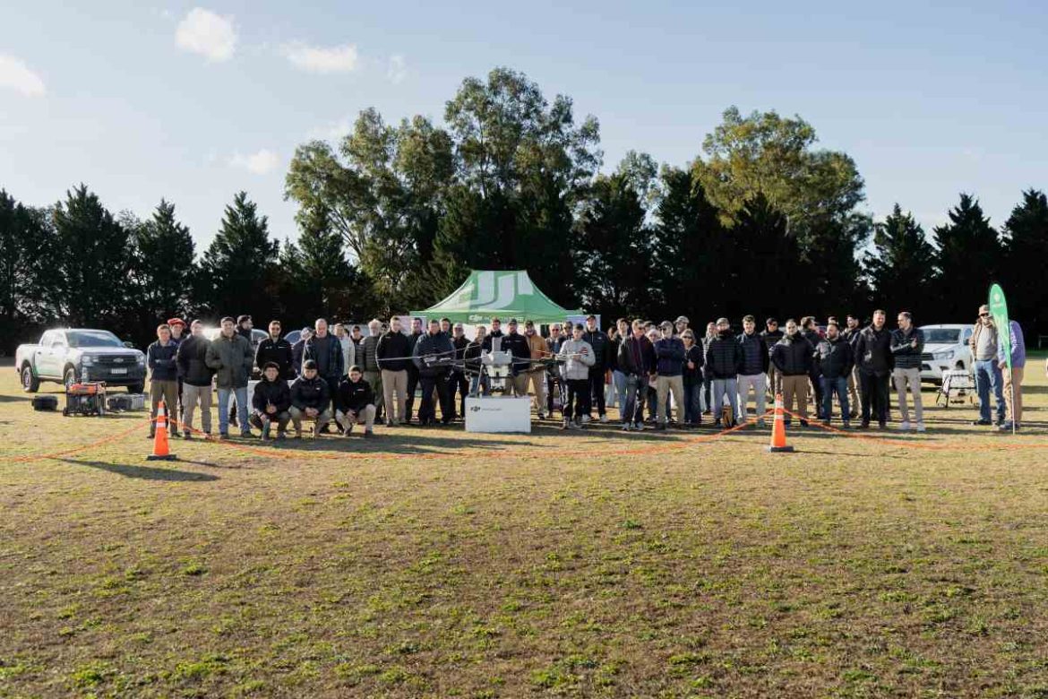 La Andría fue escenario de una demostración tecnológica de Azura Drones y DJI