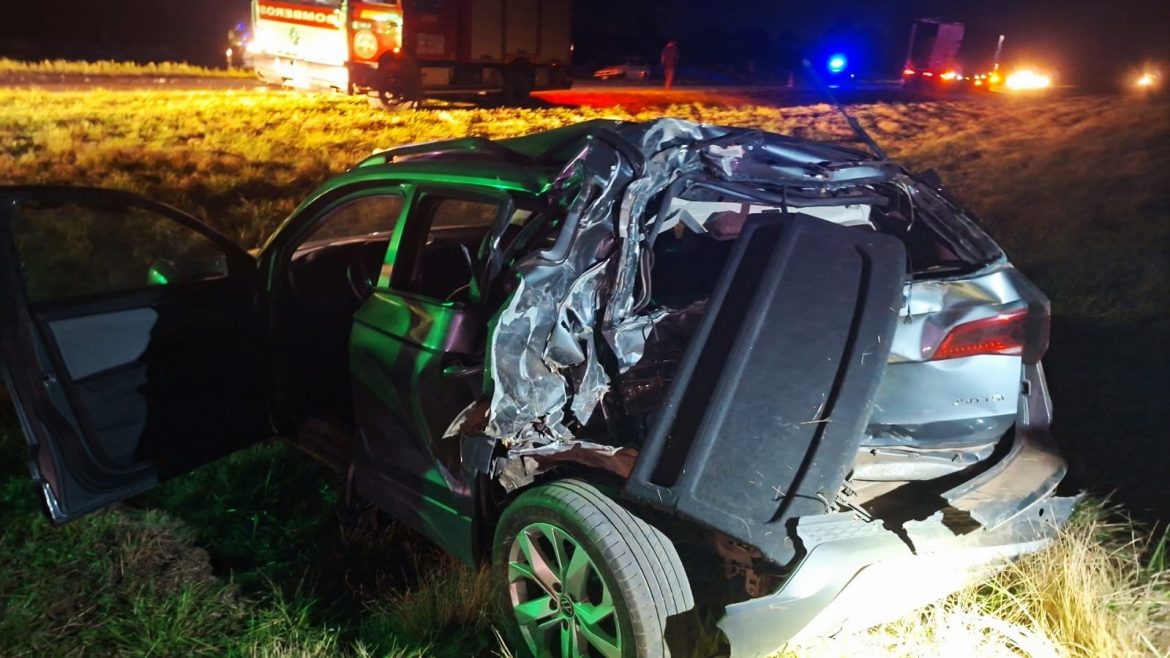 Triple choque en la ruta nacional 5, cerca de Uriburu