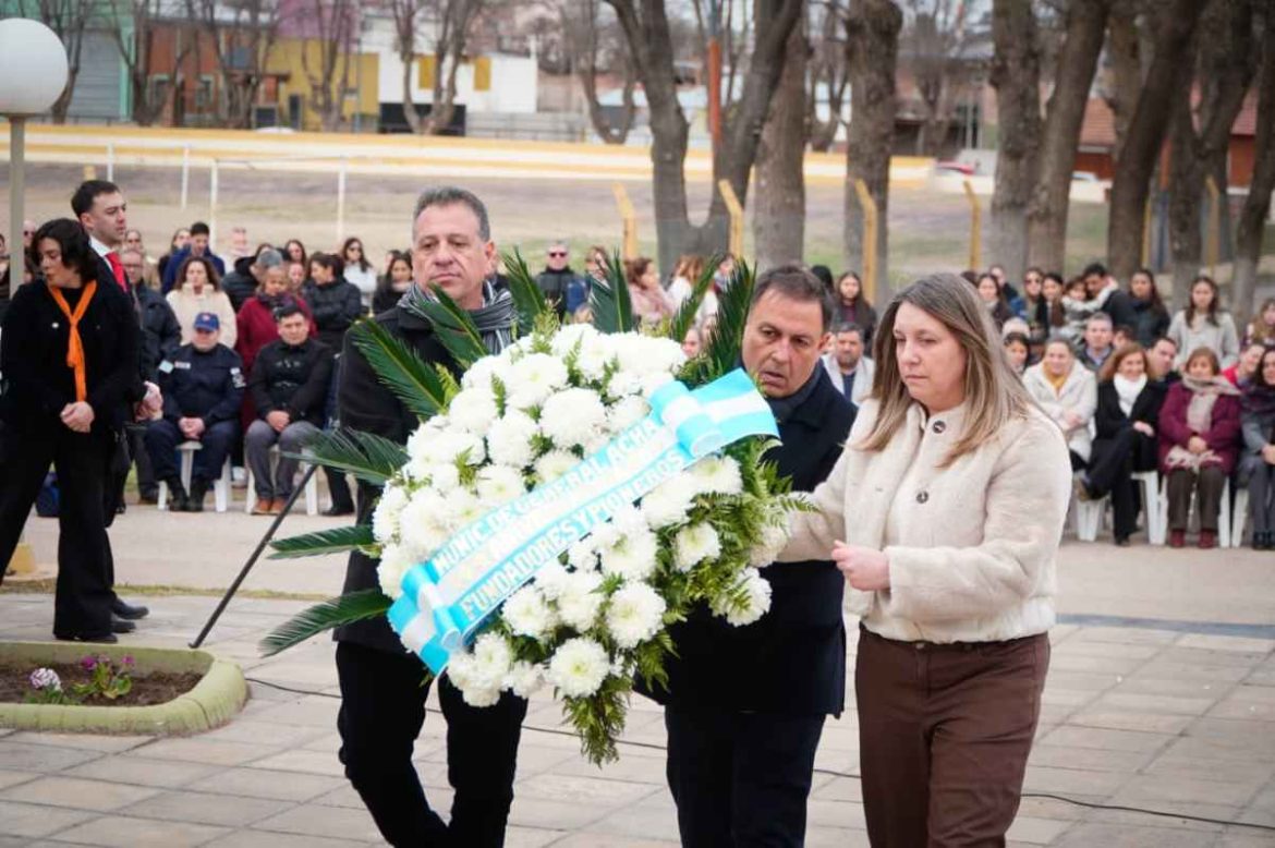 En los festejos por los 144 años de Acha, el intendente Sabarots reclamó a Nación por las rutas