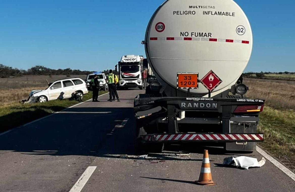 Corte total en la ruta nacional 35 por un choque: dos heridos graves